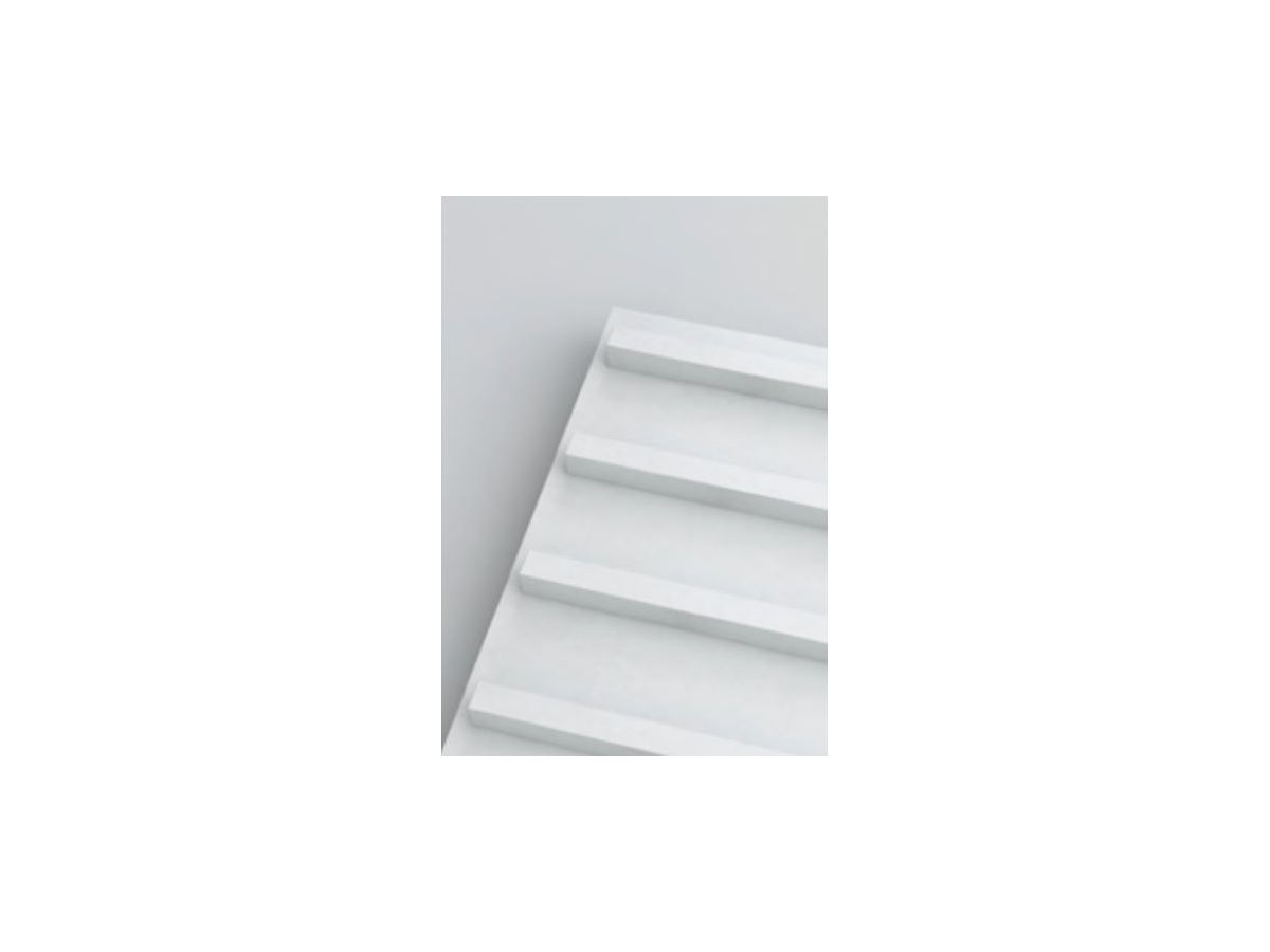 MICROBAFFLE acoustic wall - fiber white - 60x120cm 4-point suspension quer