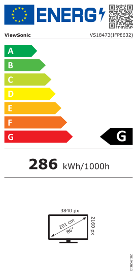 Energy label 90701040