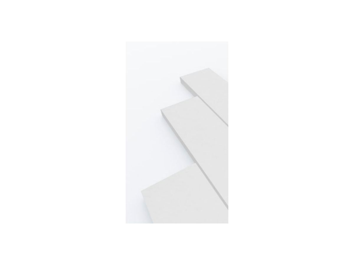 PARQUET acoustic wall - fiber white - 15x40cm Glue Mounting