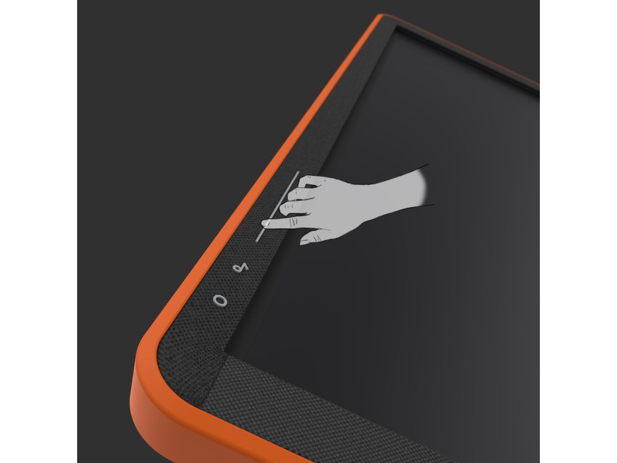 Canvas 55 zoll Regal Orange - InGlass optically bonded touch, No-OS