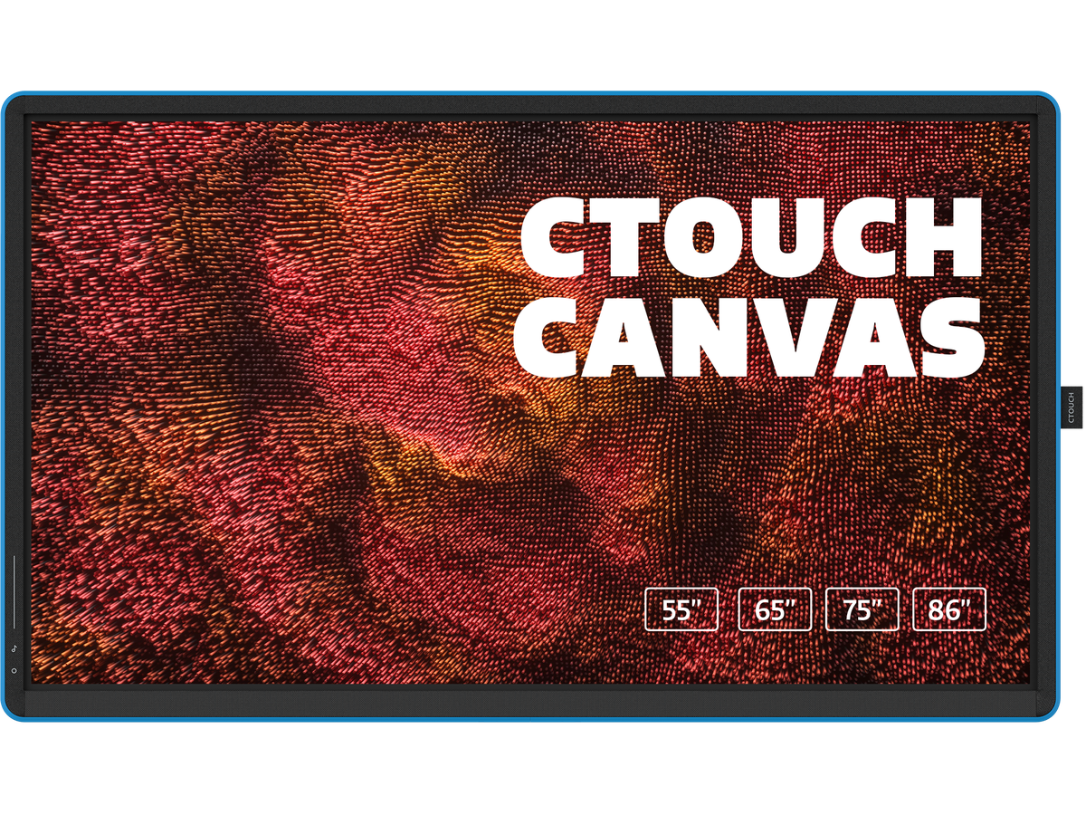 Canvas 75 pouce Electric Blue - In-Glass optically bonded touch