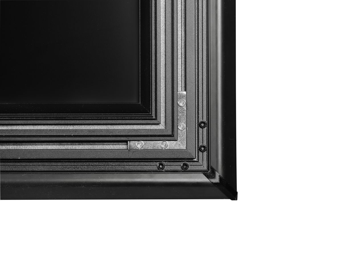 Living Thin - Rahmenleinwand 250 x 141cm - 16:9 Grey High Contrast - UST