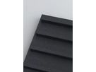 MICROBAFFLE acoustic wall - fiber black - 60x120cm Magnet Mounting quer
