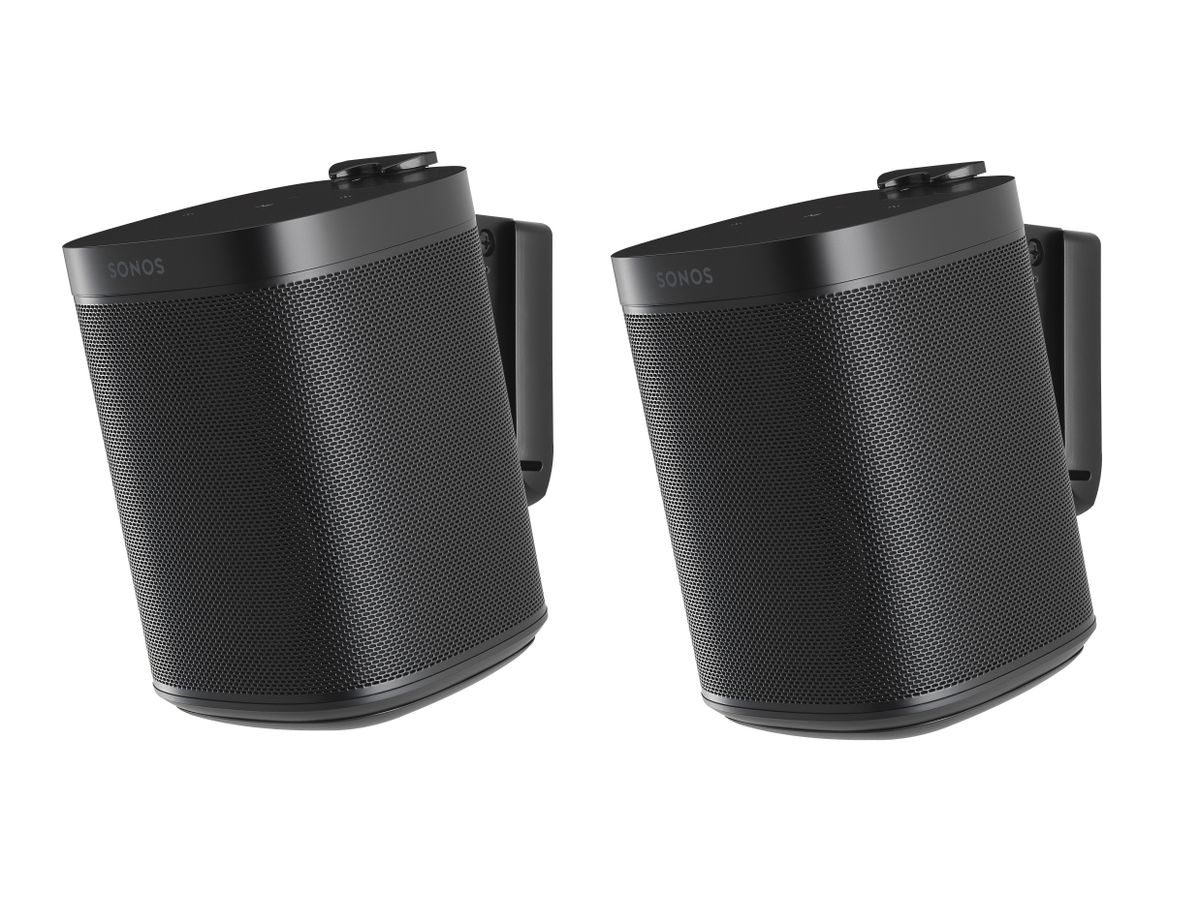 MS11BX2 - Premium supp. pour Sonos One, pair, noir